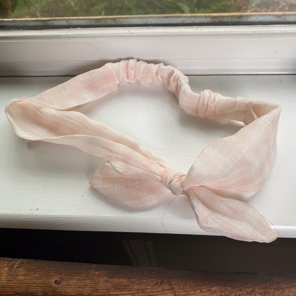 Anthropologie Pink Bow Headband